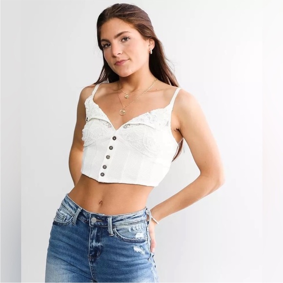 Free People Have My Heart Crop Tank - Picture 1 of 1